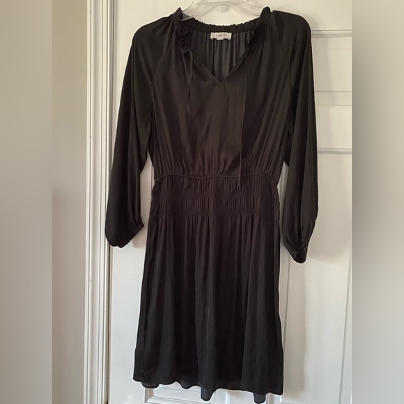 Loft Long Sleeve Dress Long Sleeve Ann Taylor Loft Polka Dot Dress ANN  TAYLOR LOFT Dotted